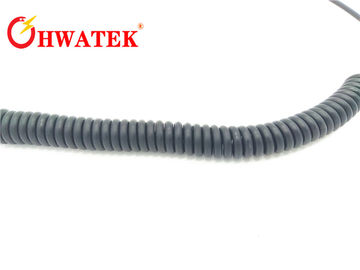 TPE Sheath Spiral Power Cable / Curly Cable Extension Ołów Zwalniający płomień
