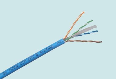 Kabel sieciowy 6 kategorii UTP Cat 6 bezhalogenowy z płaszczem PCW / płaszczem FRPE