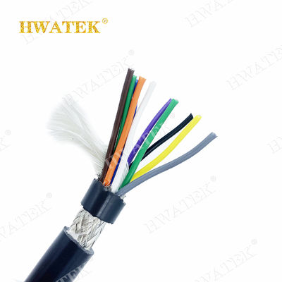 Niestandardowy, elastyczny kabel przemysłowy z cynowanej miedzi 3×26AWG z izolacją PP i płaszczem z TPU, napięcie znamionowe 300 V