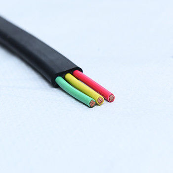 Przemysłowy XLPE 3 rdzenia elastyczny kabel płaski z napięciem znamionowym 300 V