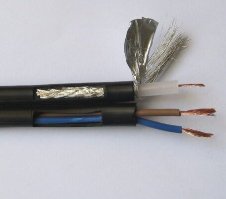 Rg59 3.0-5.3mm JIS Koaksjalny Kabel z osłoną impedancją 75±5Ω i obudową PVC do kamer CCTV
