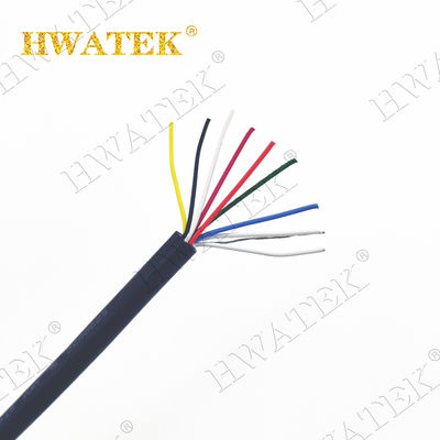 Niestandardowy, elastyczny kabel przemysłowy z cynowanej miedzi 3×26AWG z izolacją PP i płaszczem z TPU, napięcie znamionowe 300 V