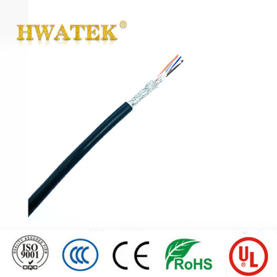 UL2725 TYPE PVC Jacket Tinned Copper Stranded 1 koaks × 26AWG + 2C×24AWG + 1C×26AWG Kabel 30V 80°C