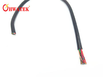 UL2586 Elastyczny ekranowany kabel sterujący Nieizolowana osłona z PVC Odporność na zginanie