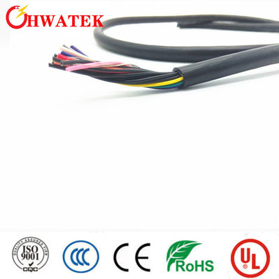 UL21307 Cynowany miedziany, linkowy, przemysłowy, elastyczny kabel z izolacją PVC i płaszczem FRPE 7C×24AWG+W