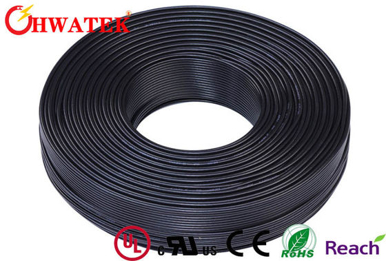 UNSHLD PVC BK 3.45X7.4MM Płaski kabel taśmowy UL 2464 3Fx18AWG (41/0.16T)
