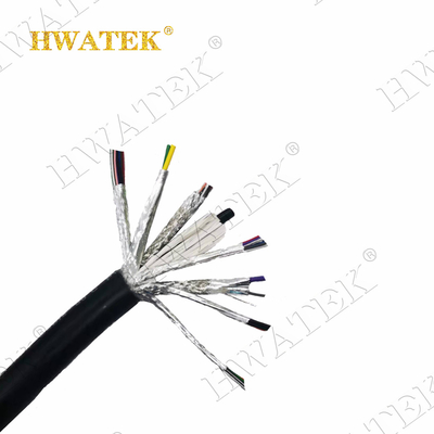 1P×28AWG+2C×26AWG PVC Jacket Shield Multicore Cable UL 20276 Złożona miedź